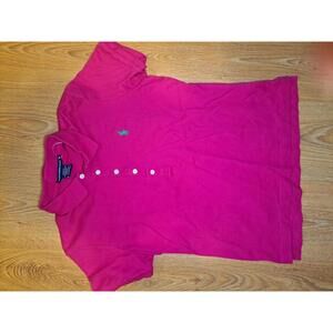 Ralph Lauren Sport Polo Womens XL Pink 100% Cotton Slim Fit